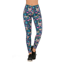 Load image into Gallery viewer, Brands Women Fashion Legging Fluorescent tree branch Printing leggins Slim High Waist Leggings Woman Pants