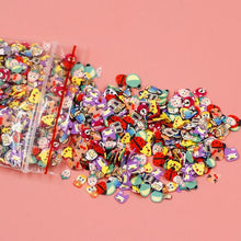 Load image into Gallery viewer, 1000 Uds. Relleno de frutas en rodajas para arte de uñas Slime Fruit Fimo adición para Lizun Diy encanto accesorios para Slime suministros de decoración de Juguetes