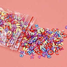 Load image into Gallery viewer, 1000 Uds. Relleno de frutas en rodajas para arte de uñas Slime Fruit Fimo adición para Lizun Diy encanto accesorios para Slime suministros de decoración de Juguetes