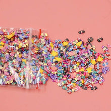 Load image into Gallery viewer, 1000 Uds. Relleno de frutas en rodajas para arte de uñas Slime Fruit Fimo adición para Lizun Diy encanto accesorios para Slime suministros de decoración de Juguetes