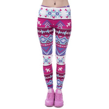 Load image into Gallery viewer, Marche di Modo Delle Donne Legging Aztec Rotonda Ombre Stampa Leggins Slim a Vita Alta Leggings Donna Pantaloni