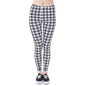 Marche di Modo Delle Donne Legging Aztec Rotonda Ombre Stampa Leggins Slim a Vita Alta Leggings Donna Pantaloni
