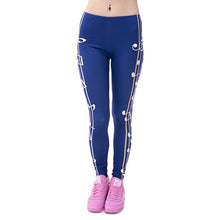 Load image into Gallery viewer, Marche di Modo Delle Donne Legging Aztec Rotonda Ombre Stampa Leggins Slim a Vita Alta Leggings Donna Pantaloni