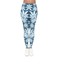 Load image into Gallery viewer, Marche di Modo Delle Donne Legging Aztec Rotonda Ombre Stampa Leggins Slim a Vita Alta Leggings Donna Pantaloni