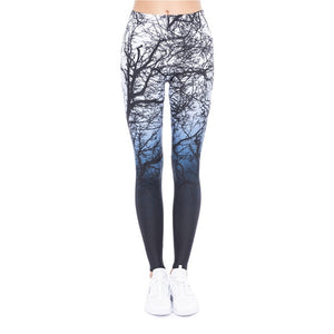 Marche di Modo Delle Donne Legging Aztec Rotonda Ombre Stampa Leggins Slim a Vita Alta Leggings Donna Pantaloni