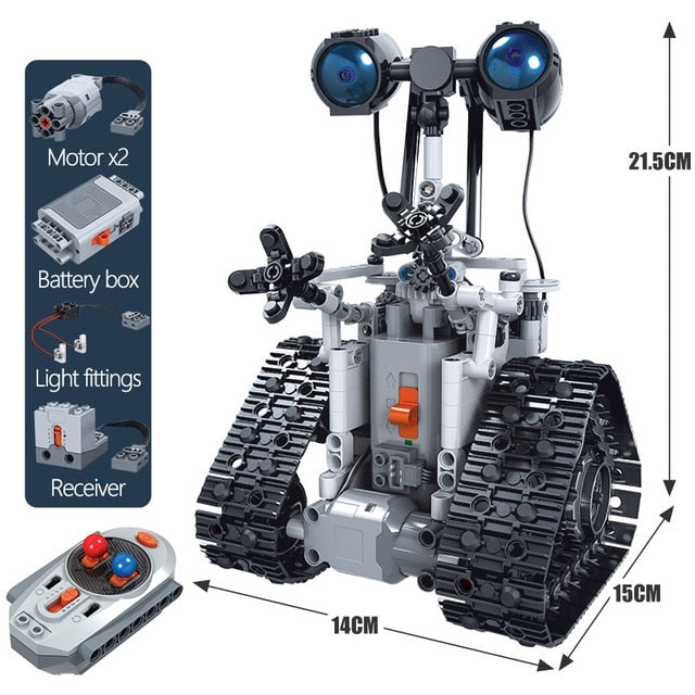 ERBO 408PCS City Creative RC Robot Electric Building Blocks Technic Remote Control Intelligent Robot Bricks Toys For Children