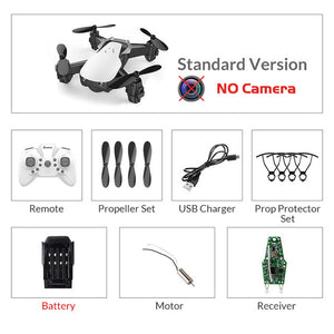 Eachine E61/E61hw Mini Drone con/sin cámara HD Modo de retención alta RC Quadcopter RTF WiFi FPV helicóptero plegable VS HS210