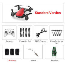 Load image into Gallery viewer, Eachine E61/E61hw Mini Drone con/sin cámara HD Modo de retención alta RC Quadcopter RTF WiFi FPV helicóptero plegable VS HS210