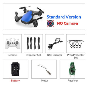 Eachine E61/E61hw Mini Drone con/sin cámara HD Modo de retención alta RC Quadcopter RTF WiFi FPV helicóptero plegable VS HS210