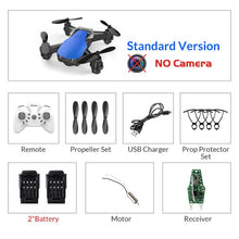 Load image into Gallery viewer, Eachine E61/E61hw Mini Drone con/sin cámara HD Modo de retención alta RC Quadcopter RTF WiFi FPV helicóptero plegable VS HS210