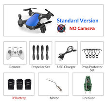 Load image into Gallery viewer, Eachine E61/E61hw Mini Drone con/sin cámara HD Modo de retención alta RC Quadcopter RTF WiFi FPV helicóptero plegable VS HS210