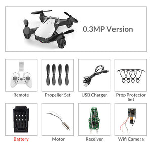 Eachine E61/E61hw Mini Drone con/sin cámara HD Modo de retención alta RC Quadcopter RTF WiFi FPV helicóptero plegable VS HS210
