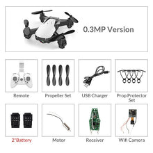 Load image into Gallery viewer, Eachine E61/E61hw Mini Drone con/sin cámara HD Modo de retención alta RC Quadcopter RTF WiFi FPV helicóptero plegable VS HS210