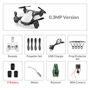 Eachine E61/E61hw Mini Drone con/sin cámara HD Modo de retención alta RC Quadcopter RTF WiFi FPV helicóptero plegable VS HS210
