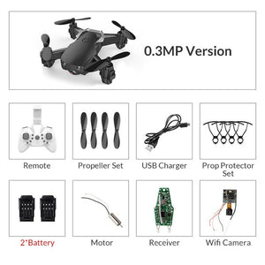 Eachine E61/E61hw Mini Drone con/sin cámara HD Modo de retención alta RC Quadcopter RTF WiFi FPV helicóptero plegable VS HS210