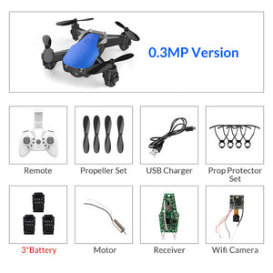 Eachine E61/E61hw Mini Drone con/sin cámara HD Modo de retención alta RC Quadcopter RTF WiFi FPV helicóptero plegable VS HS210