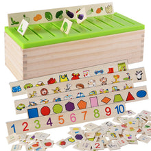 Load image into Gallery viewer, Mathematical Knowledge Classification Cognitive Matching Kids Montessori Early Educational Learn Toy Wood Box Gifts for Children
