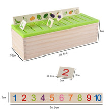 Load image into Gallery viewer, Mathematical Knowledge Classification Cognitive Matching Kids Montessori Early Educational Learn Toy Wood Box Gifts for Children