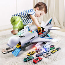 Load image into Gallery viewer, Jouet avion musique histoire Simulation piste inertie enfant jouet avion grande taille avion de passager enfants avion de ligne jouet voiture