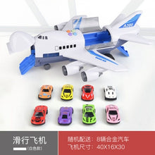 Load image into Gallery viewer, Jouet avion musique histoire Simulation piste inertie enfant jouet avion grande taille avion de passager enfants avion de ligne jouet voiture