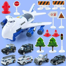 Load image into Gallery viewer, Jouet avion musique histoire Simulation piste inertie enfant jouet avion grande taille avion de passager enfants avion de ligne jouet voiture