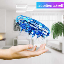 Load image into Gallery viewer, Mini Helicopter UFO RC Drone Infraed Hand Sensing Aircraft Electronic Model Quadcopter flayaball Small drohne Toys For Children
