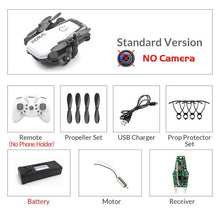 Load image into Gallery viewer, Mini Drone plegable con cuadricóptero RC con cámara HD Quad-contador con helicóptero RC de alta sujeción con modo sin cabeza chico Juguetes