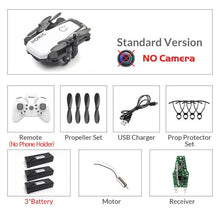 Load image into Gallery viewer, Mini Drone plegable con cuadricóptero RC con cámara HD Quad-contador con helicóptero RC de alta sujeción con modo sin cabeza chico Juguetes