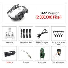 Load image into Gallery viewer, Mini Drone plegable con cuadricóptero RC con cámara HD Quad-contador con helicóptero RC de alta sujeción con modo sin cabeza chico Juguetes