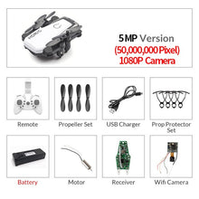 Load image into Gallery viewer, Mini Drone plegable con cuadricóptero RC con cámara HD Quad-contador con helicóptero RC de alta sujeción con modo sin cabeza chico Juguetes