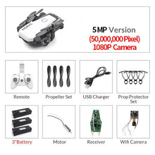 Load image into Gallery viewer, Mini Drone plegable con cuadricóptero RC con cámara HD Quad-contador con helicóptero RC de alta sujeción con modo sin cabeza chico Juguetes