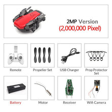 Load image into Gallery viewer, Mini Drone plegable con cuadricóptero RC con cámara HD Quad-contador con helicóptero RC de alta sujeción con modo sin cabeza chico Juguetes