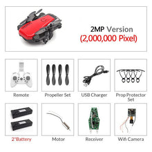 Load image into Gallery viewer, Mini Drone plegable con cuadricóptero RC con cámara HD Quad-contador con helicóptero RC de alta sujeción con modo sin cabeza chico Juguetes