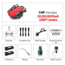 Load image into Gallery viewer, Mini Drone plegable con cuadricóptero RC con cámara HD Quad-contador con helicóptero RC de alta sujeción con modo sin cabeza chico Juguetes