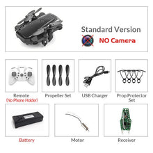 Load image into Gallery viewer, Mini Drone plegable con cuadricóptero RC con cámara HD Quad-contador con helicóptero RC de alta sujeción con modo sin cabeza chico Juguetes