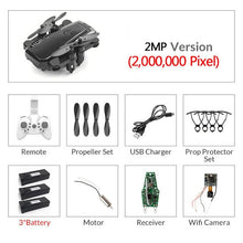 Load image into Gallery viewer, Mini Drone plegable con cuadricóptero RC con cámara HD Quad-contador con helicóptero RC de alta sujeción con modo sin cabeza chico Juguetes