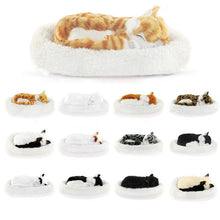 Load image into Gallery viewer, Kawaii Plush toys Simulation cat interactive toys breathing cat Stuffed Toys for children animal model
